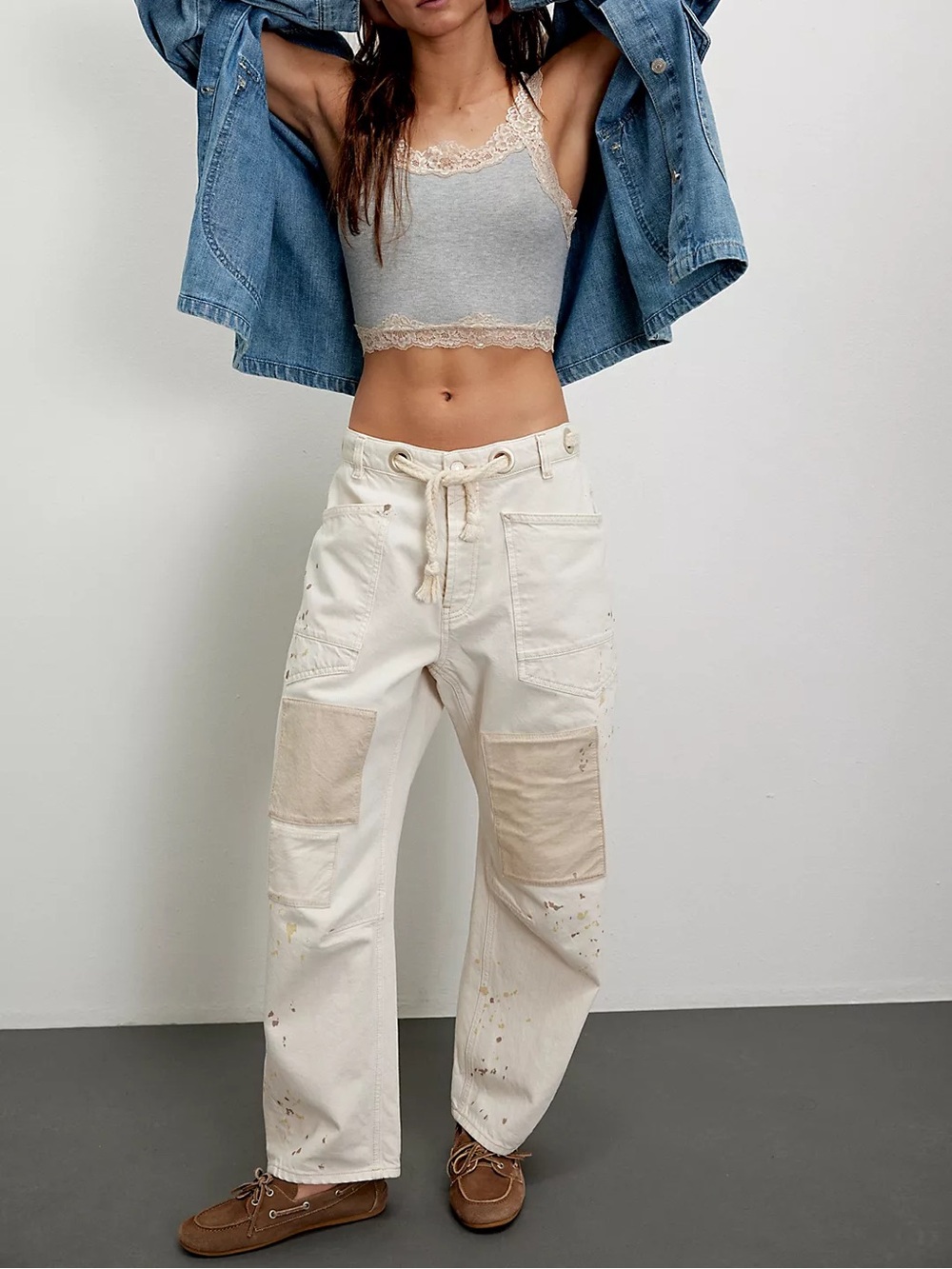 Free People We The Free Moxie Pull-On Barrel Jeans